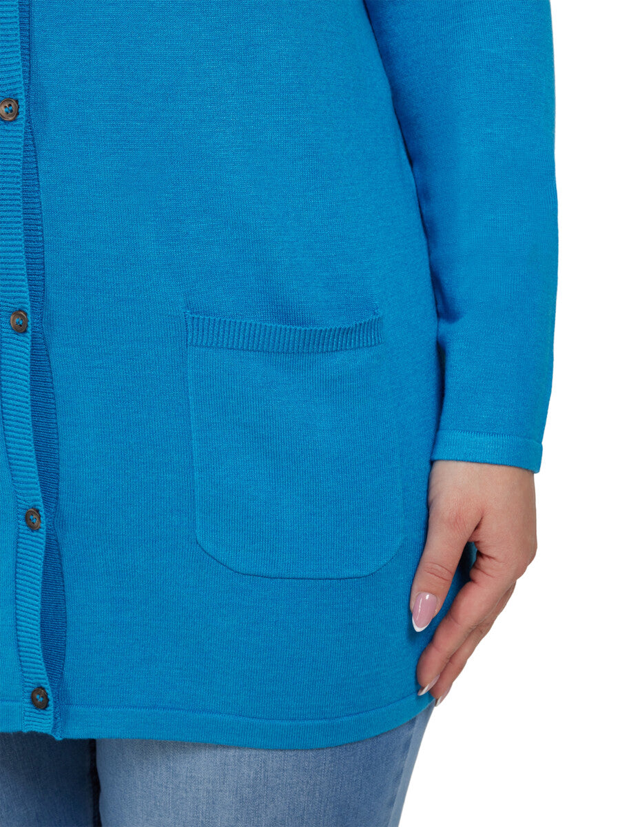 CISO Basic Cardigan Blithe Blue Melange