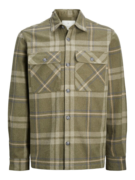 JACK & JONES JPRRAYMOND MELANGE CHECK OVERSHIRT PLS