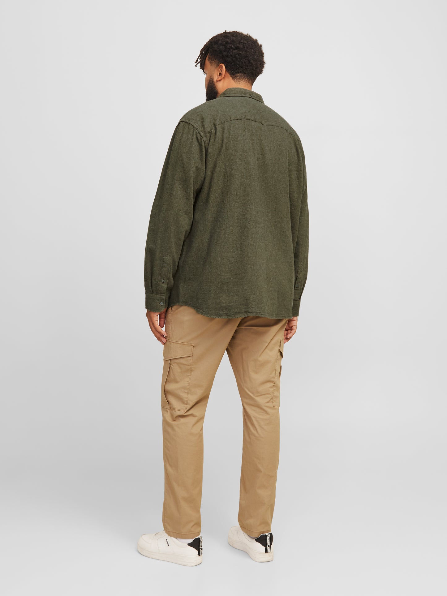 JACK & JONES  JPRBLUBROOK MELANGE SHIRT L/S PLS