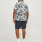 JACK&JONES  JORJOSHUA ARUBA AOP SHIRT BLAUW