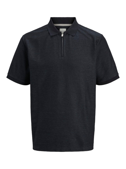 Jack & Jones JPRCCRONNIE SS ZIP POLO PLS India Ink