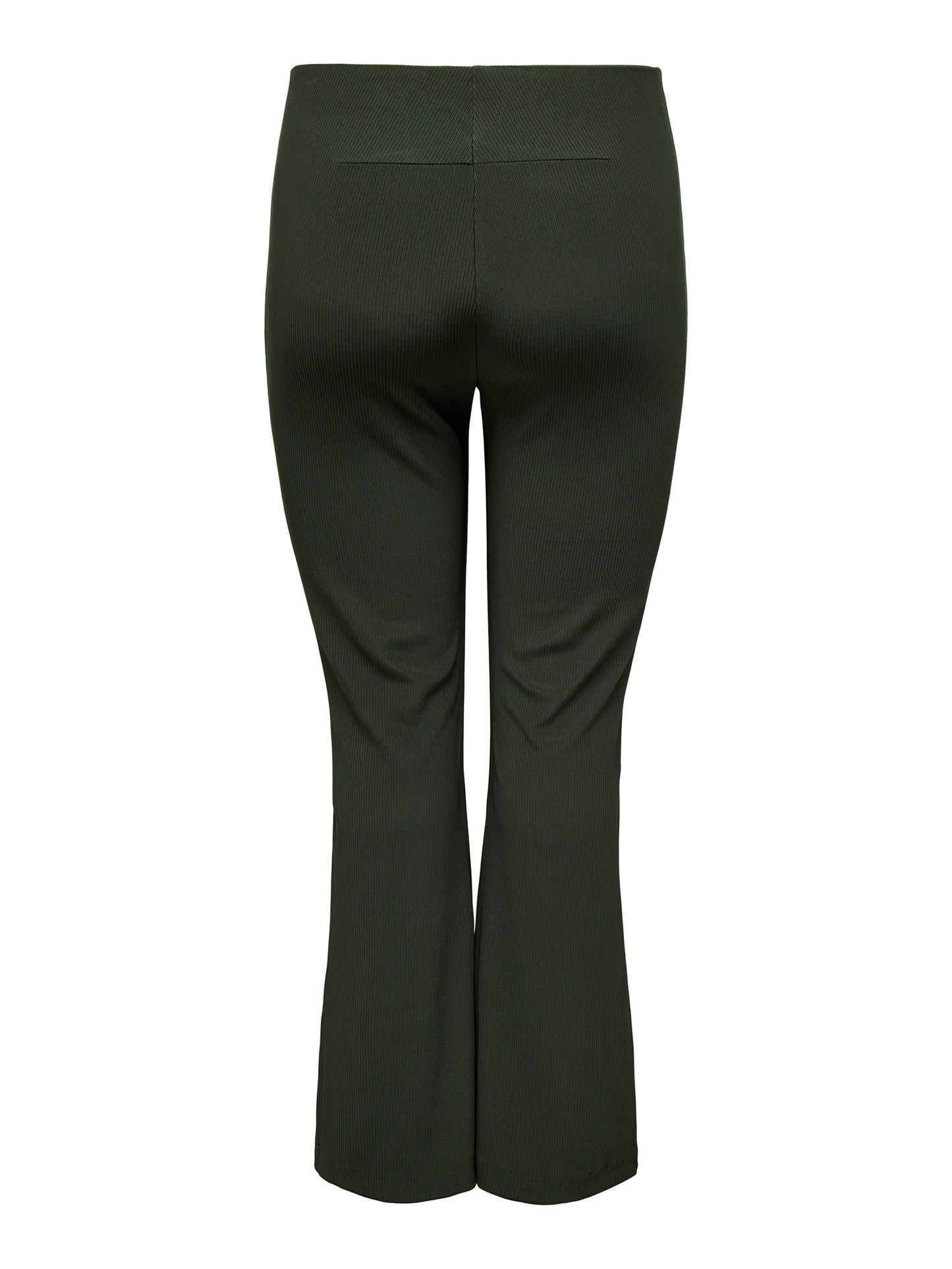 ONLY CARMAKOMA  CARSALLY HW RIB FLARED PIN PANT GRIJS/GROEN