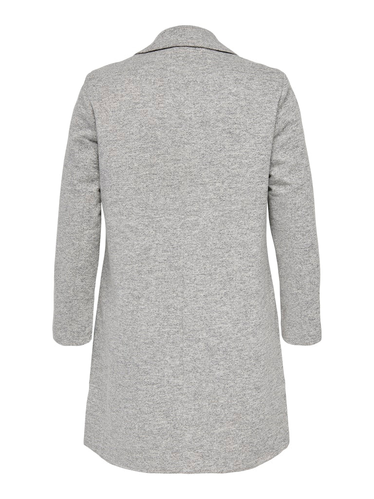 Only Carmakoma CARCARRIE MEL COAT OTW Light Grey Melange