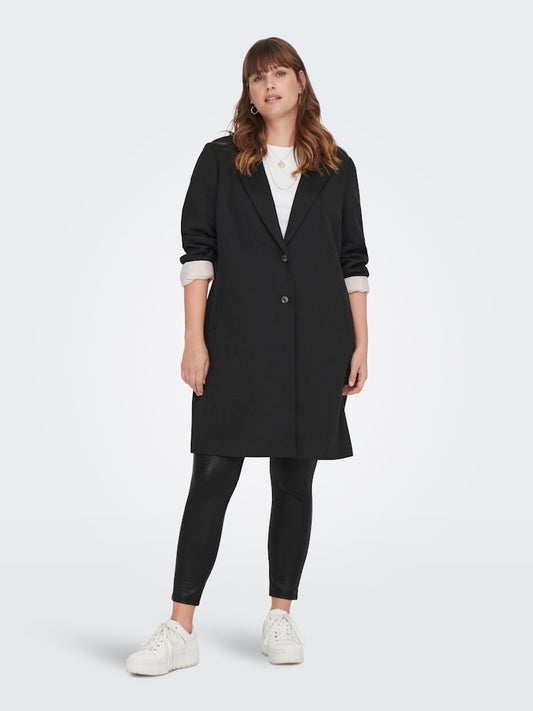 Only Carmakoma CARCARRIE MEL COAT OTW Zwart