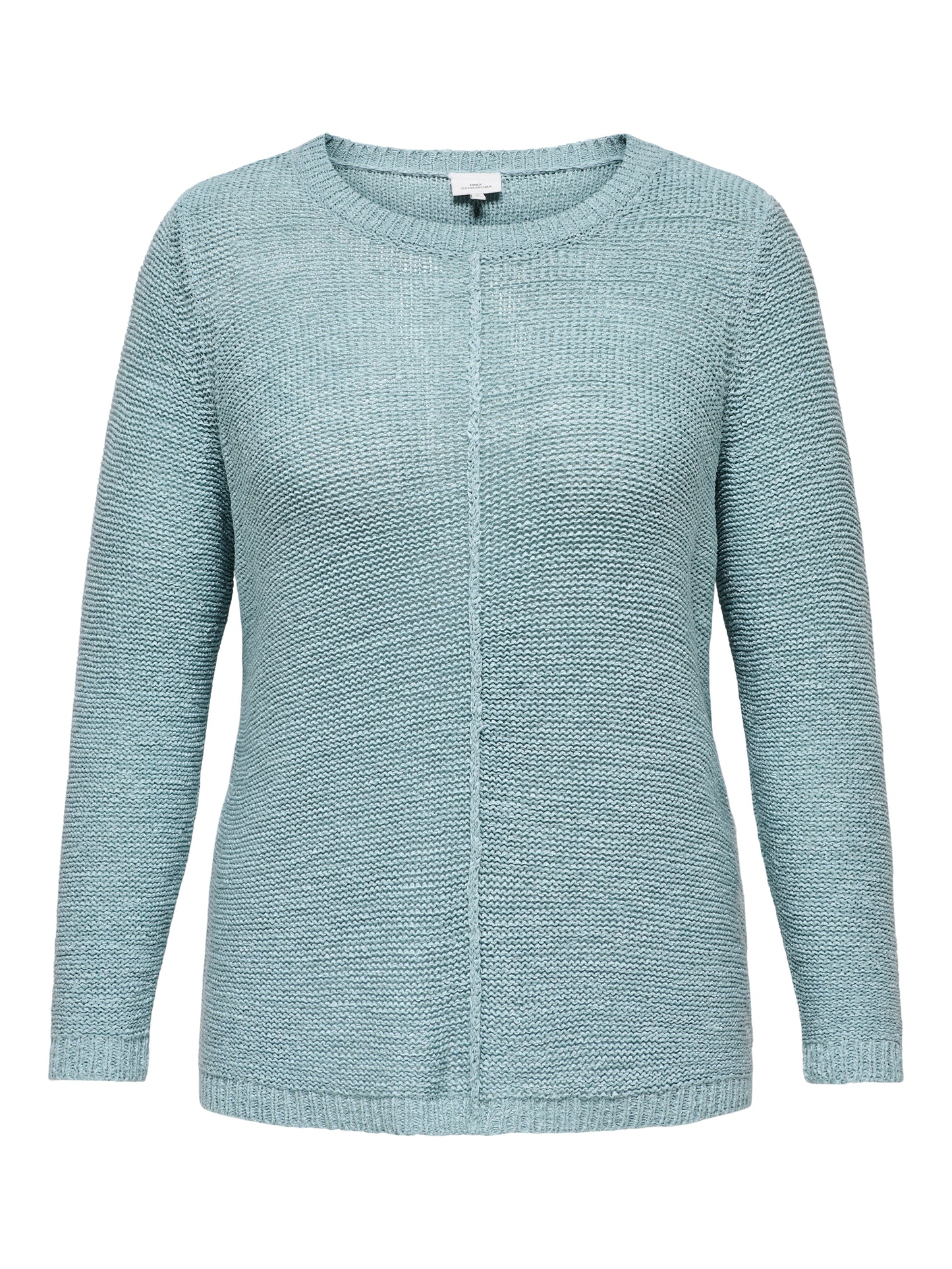 ONLY CARMAKOMA CARNEW FOXY  L/S PULLOVER GROEN/BLAUW