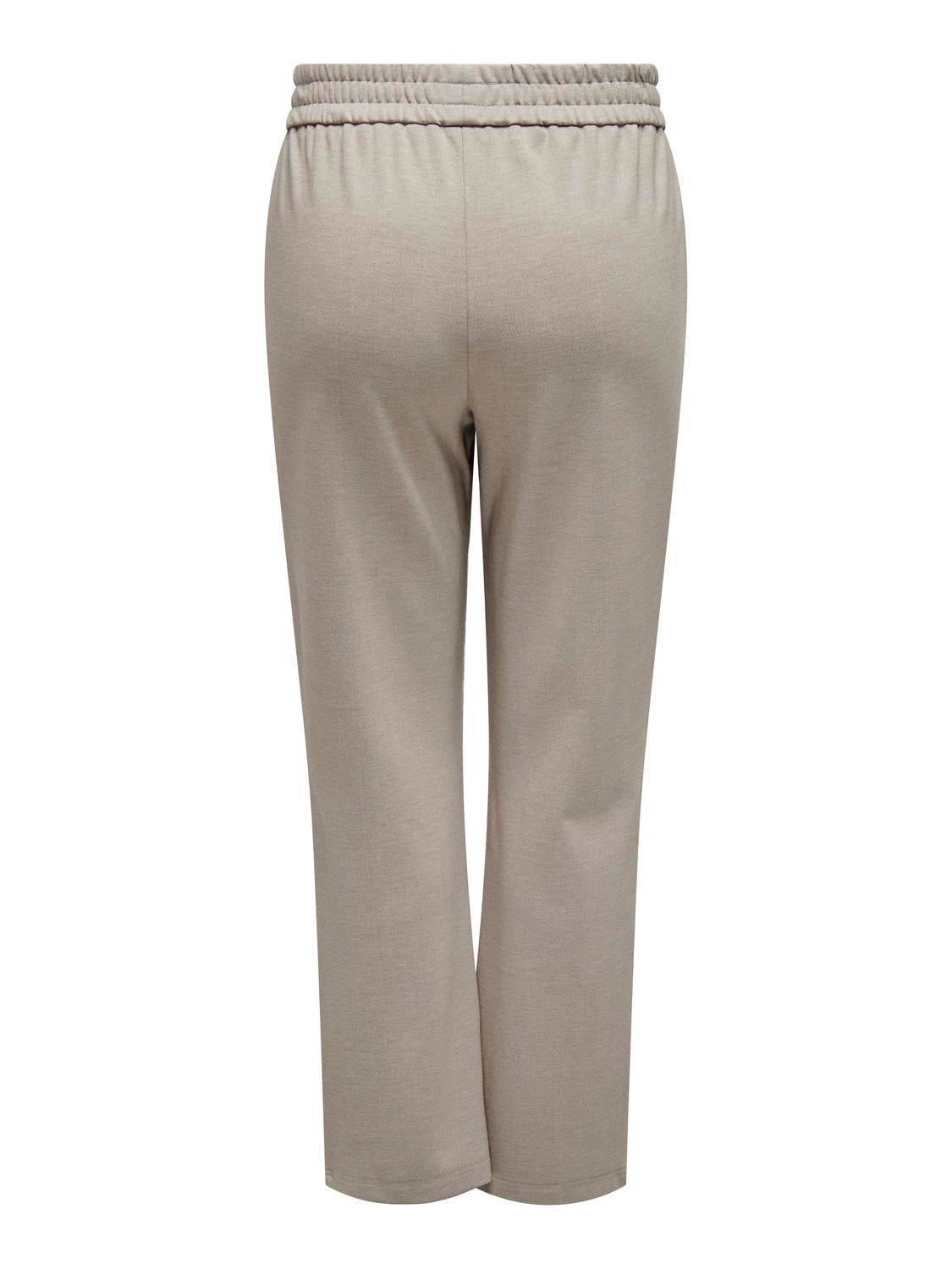 ONLY CARMAKOMA CARGOLDTRASH-SUKI LIFE HW WIDE PANT BEIGE