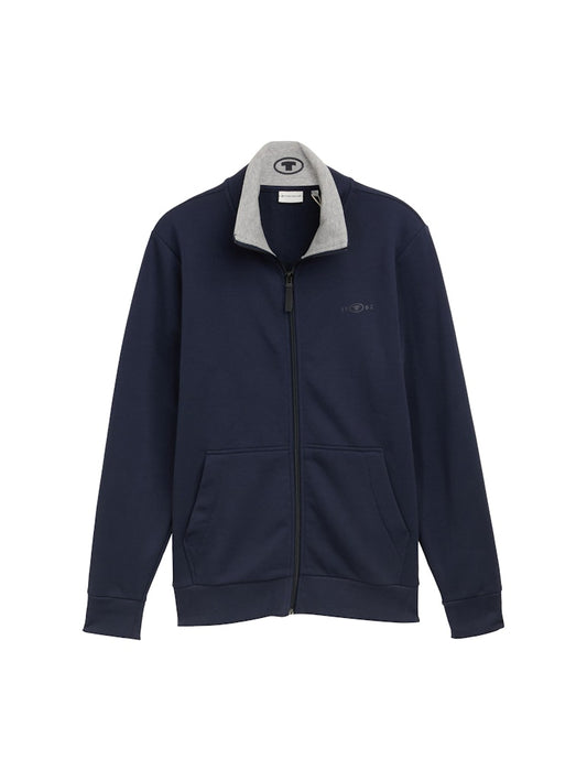 Tom Tailor  Sweatjack met opstaande kraag sky captain blue