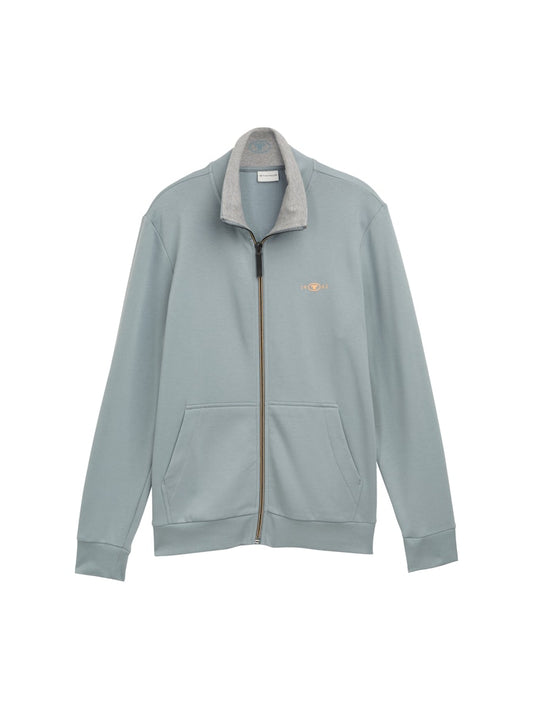 Tom Tailor  Sweatjack met opstaande kraag grey mint