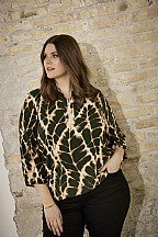 Zhenzi Acey 458 Blouse Meerkleurig Dierenprint