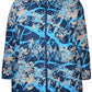 Zhenzi Samira 343 Jas Blauw Print Reversibel