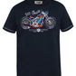 Duke 555 T-shirt met opdruk motor. Stylenaam Denton