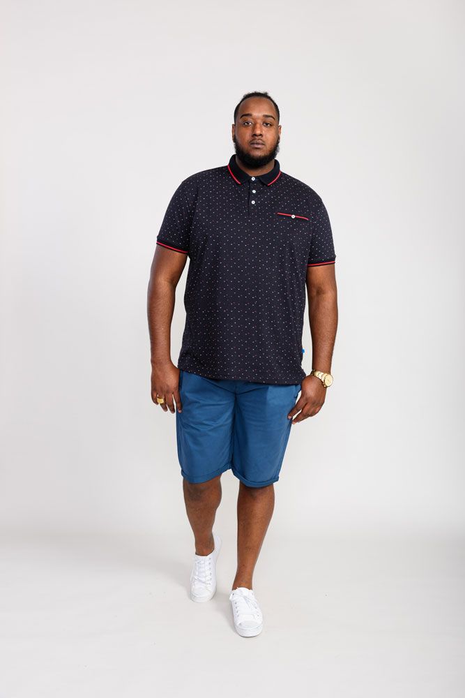 Duke-555 Ashwell Polo Blauw Plussize