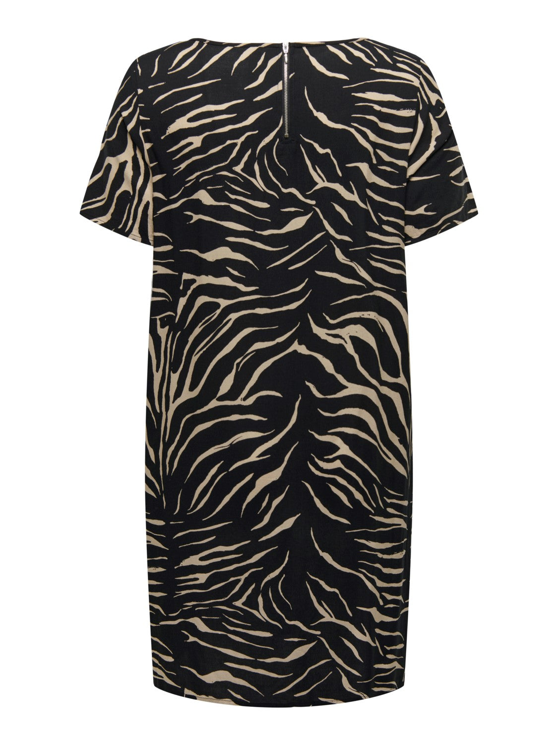 Only Carmakoma Carnova Jurk/tuniek Zwart Zebraprint